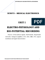 UNIT I Electro-Physiology and Biopotenti