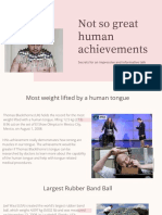 Not So Great Human Achievements