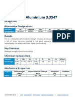 Data Sheet: Aluminium 3.3547: Alternative Designations