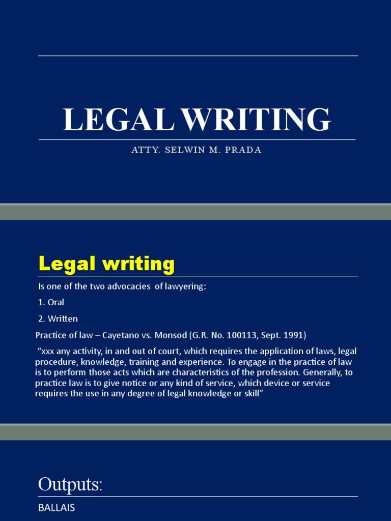 Legal Writing PDF Justice Crime & Violence