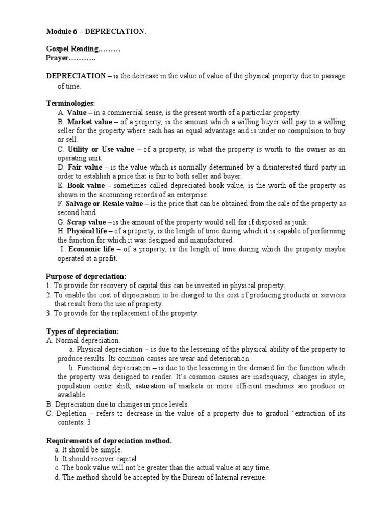 Understanding Depreciation Methods | PDF | Depreciation | Value (Economics)