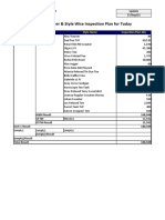 Factory Wise Daily Inspection Plan