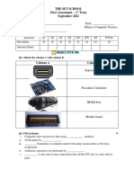 The Set School First Assessment - 1 Term September 2021