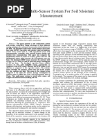 A Wireless Multi-Sensor System For Soil Moisture Measurement