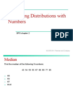Describing Distributions With Numbers: BPS Chapter 2