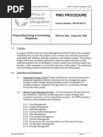 Project Monitoring Controlling Procedure