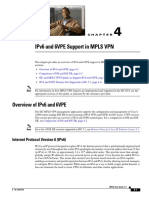 IPv6 and 6VPE Support in MPLS VPN