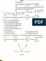 Lines and Angles MCQ