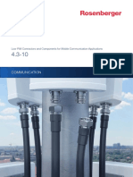 Communication: Low PIM Connectors and Components For Mobile Communication Applications