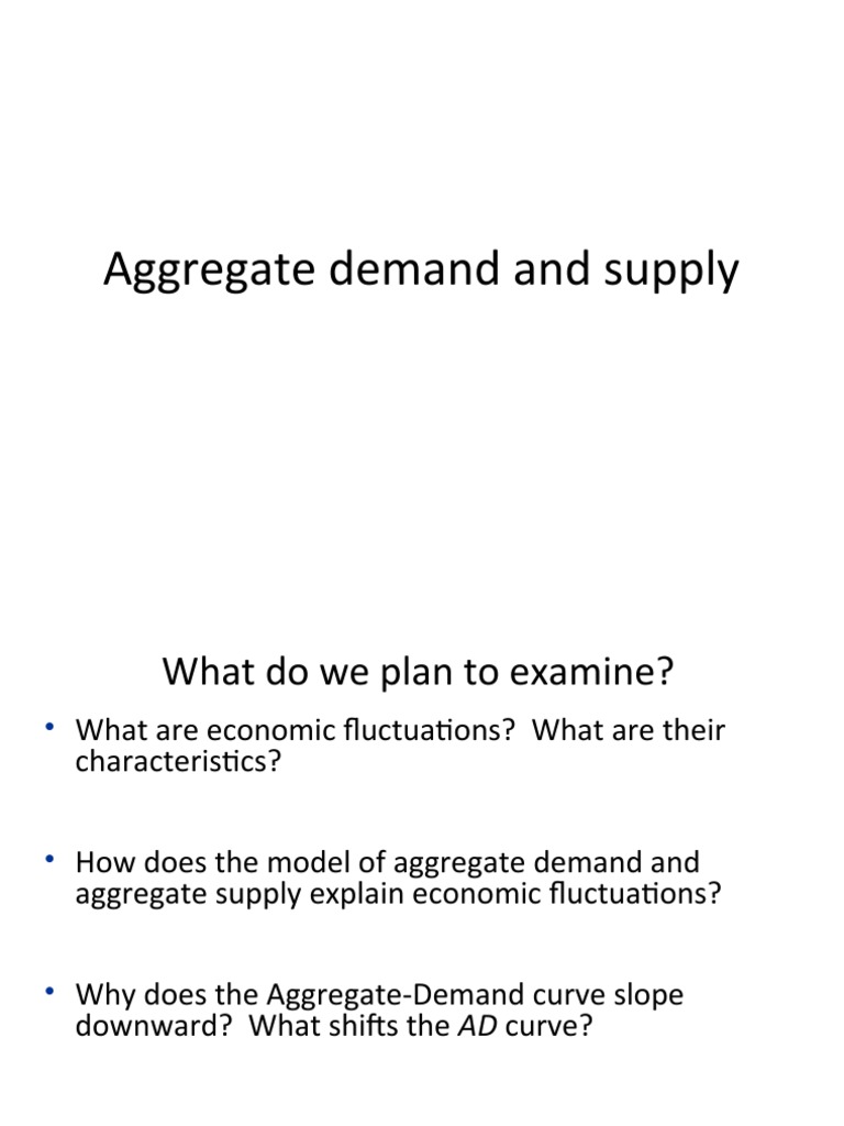 Aggregate Demand and Supply | PDF | Aggregate Demand | Macroeconomics