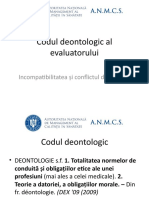Codul Deontologic Al Evaluatorului