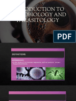 Introduction To Microbiology and Parasitology