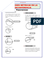 Geometria Tema 9 Relaciones Metricas en La Circunferencia
