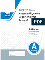 8.sınıf Çanta Yayınları Kurumsal Deneme 5 Sayısal