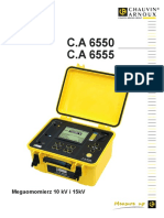 Instrukcja Obsługi - CA6550 - I - CA6555