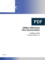 Sanbox 5600 Series Fibre Channel Switch: Installation Guide Firmware Version 7.4