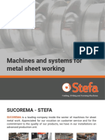 Machines and Systems For Metal Sheet Working
