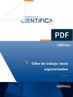 Introducción al taller de texto argumentativo