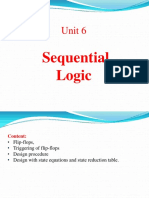 Unit 6 Sequential Logic: Flip-Flops and State Reduction