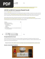 How To Make 12v DC To 220v AC Converter - Inverter Circuit Design