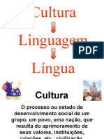 Cultura Linguagem Língua