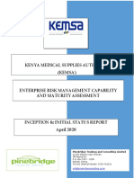 KEMSA ERM Maturity Assessment Inception Report