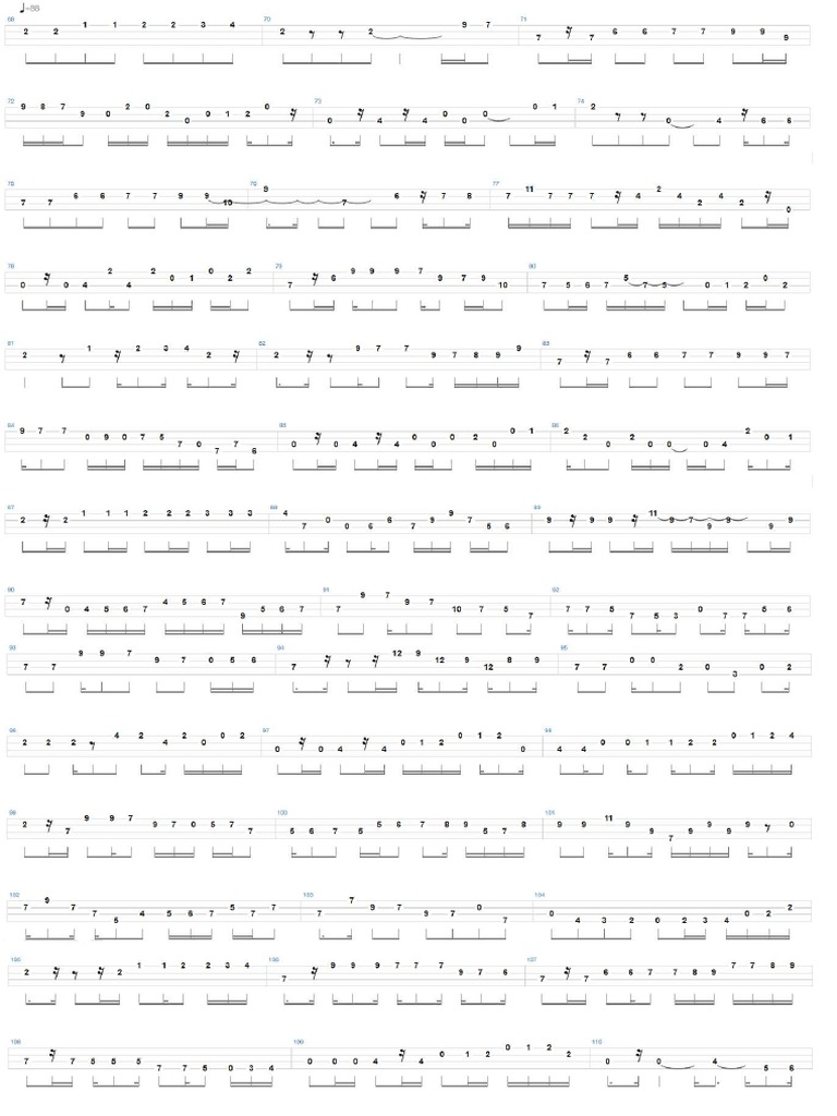 Led Zeppelin Lemon Song Bass Tab (Page1) PDF