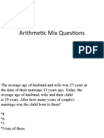 Arithmetic Mix Questions