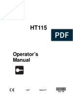 HT115 Ditch Witch Operator's Manual