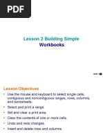 Lesson 2 Building Simple: Workbooks