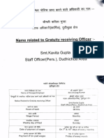 Notice details Gratuity receiving Officer Smt. Kavita Gupta