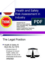 Health & Safety Risk Assessment in Industry