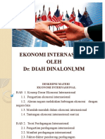 Deskripsi Materi Ekonomi Internasional