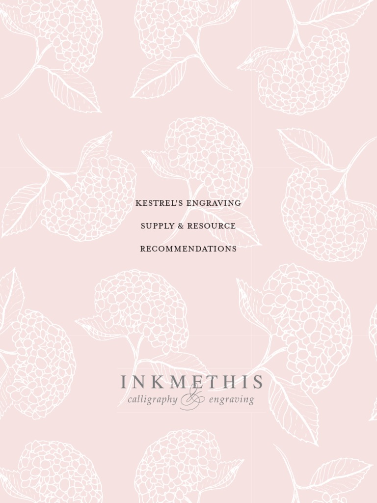 Engraving Supply Kestrel Inkmethis PDF Engraving