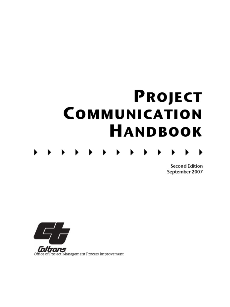 Caltrans Project Communication Handbook | PDF | Project Management ...