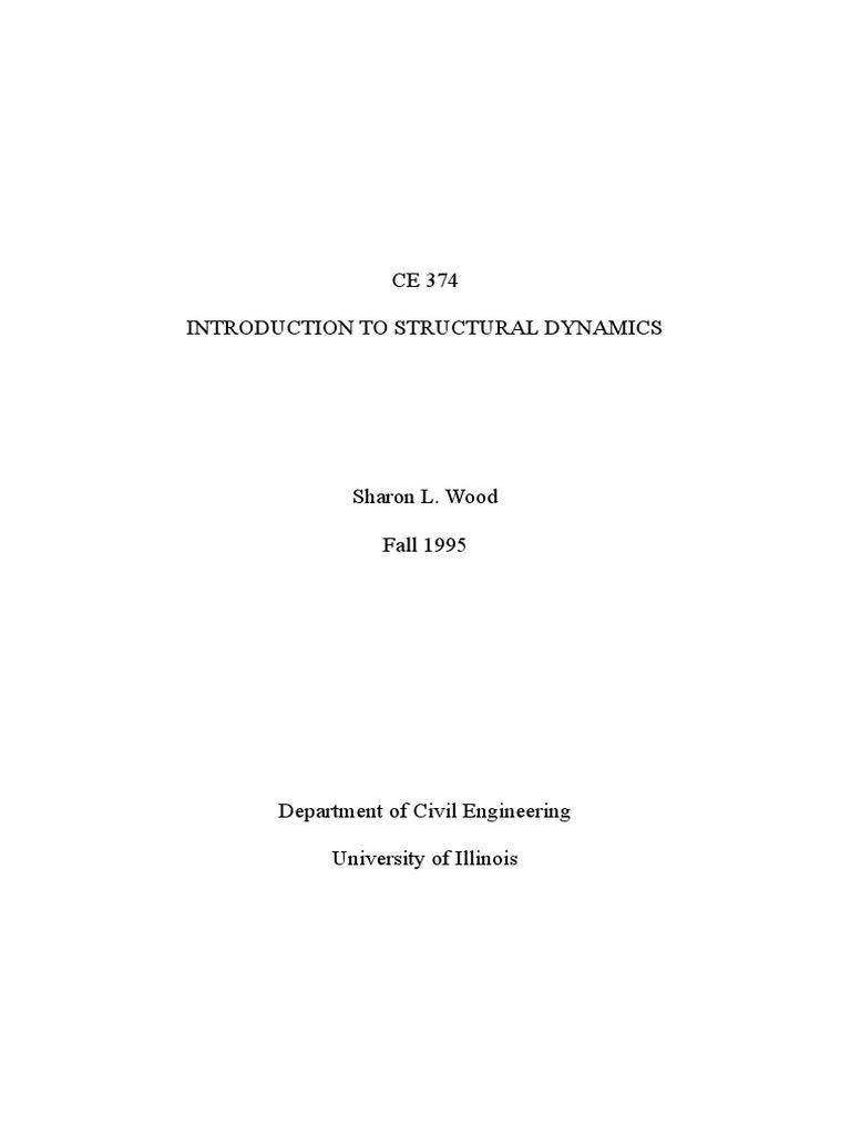 Structural Dynamics Course Guide | PDF | Normal Mode | Physical Phenomena
