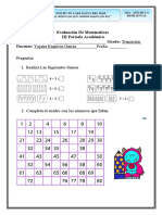 EVALUCIONES 3er PERIODO TRANSICION Naturales