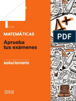 Aprueba Tus Exámenes Matemáticas 1º ESO (Oxford)_Solucionario