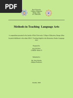 Methods in Teaching Language Arts: Bicol University College of Education Daraga, Albay S.Y: 2020-2021