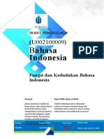 Modul 2 Fungsi Dan Kedudukan Bahasa Indonesia