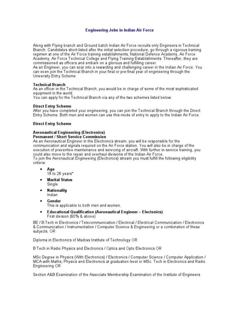 Engineering Jobs in Indian Air Force | PDF | Factorization | Equations