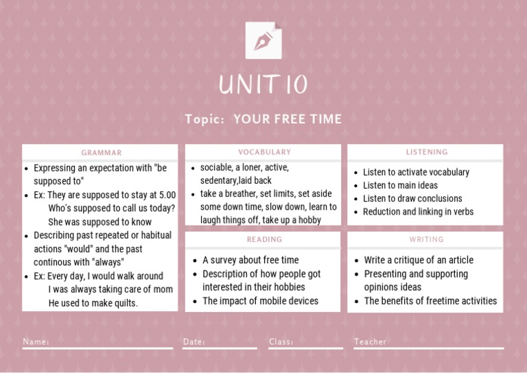 Free Time Activities and Hobbies | PDF | Self-Improvement