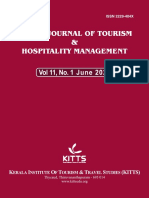 Indian Journal of Tourism and Hospitality Management Vol 11 No 1 June 2021