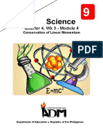 Science 9 - Q4 - Mod4 - Wk3 - Conservation of Linear Momentum - v4