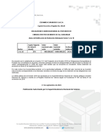 Ceramica Carabobo S. A. C. A. - Notificación de Rescate Anticipado de Obligaciones Quirografarias Emisión 2018