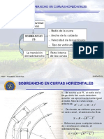 Sobreancho en Curvas Horizontales