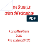 Jerome Bruner, La Cultura Dell'educazione