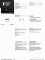 Samsung HM1000 Manual