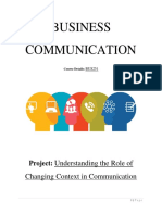 BUS135 - Report - Communication Model