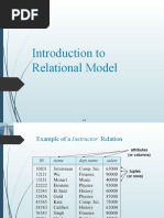 Introduction To Relational Model